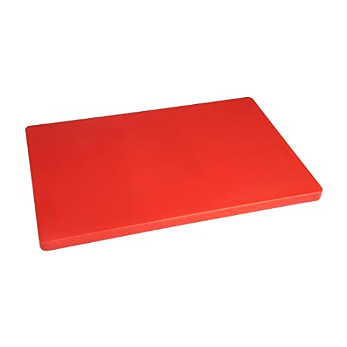 Hygiplas Gruba deska do krojenia w kolorze czerwonym polietylen 20 x 450 300 mm - obrazek 1