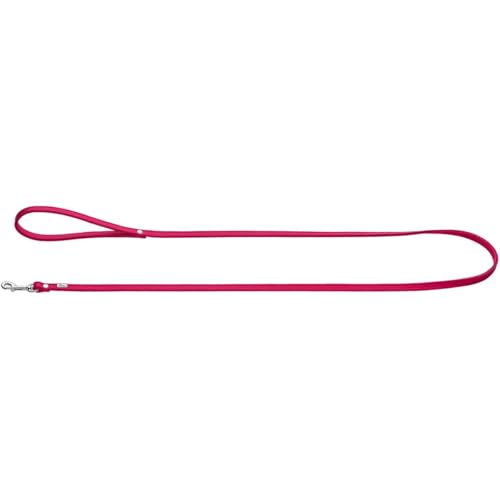 Hunter PETIT smycz dla małych psów, skóra, skóra nappa, miękka, pasek na rękę, szerokość 0,8 cm, długość 140 różowa - obrazek 1