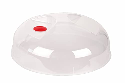 Heidrun pokrywa do kuchenki mikrofalowej, Ø 30 cm wysokość 10 cm, tworzywo sztuczne, przezroczysta, x - obrazek 1