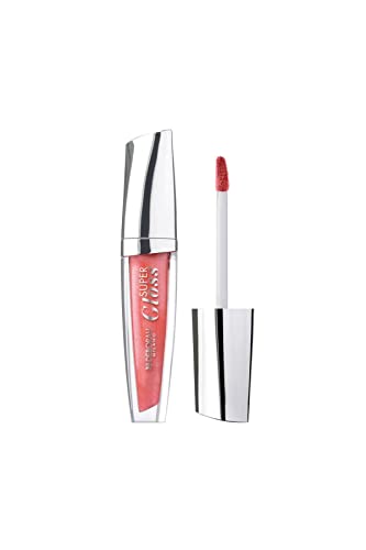 Deborah Milano Super Gloss Lucidalabbra, N.05 Pearly Coral, Lip Połysk Zwiększający objętość i Brilliant z kwasem hialuronowym, Darowizna Puffy, Wygładzony Nawilżony, 4.5 gr - obrazek 1