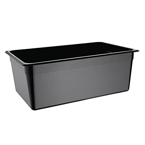 Vogue 1/1 pojemnik gastronomiczny 200 mm 25,6 l czarna patelnia do przechowywania żywności - obrazek 1