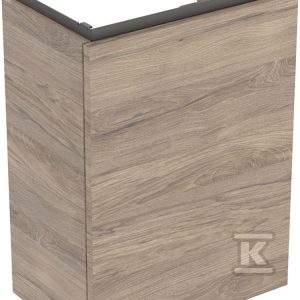 Szafka pod umywalkę kompaktową Acanto B40 z jednymi drzwiami orzech włoski hickory 503.001.JR.1
