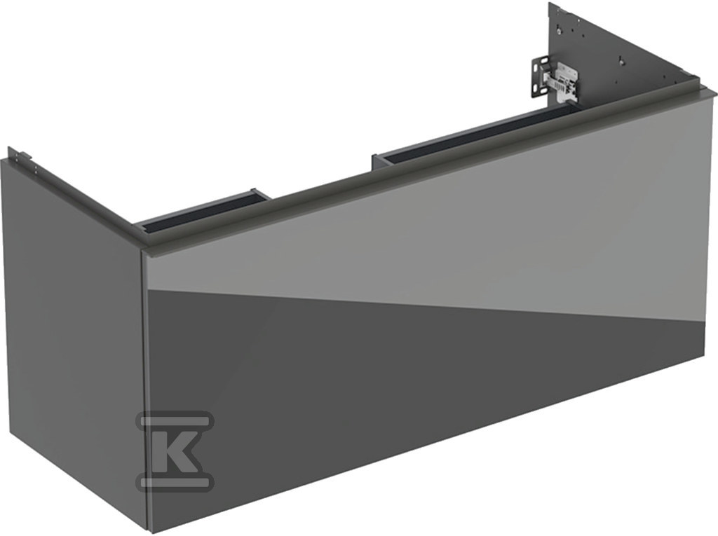 Szafka pod umywalkę Acanto B120 z szufladą i szufladą wewnętrzną szkło lava 503.006.JK.2 - obrazek 1