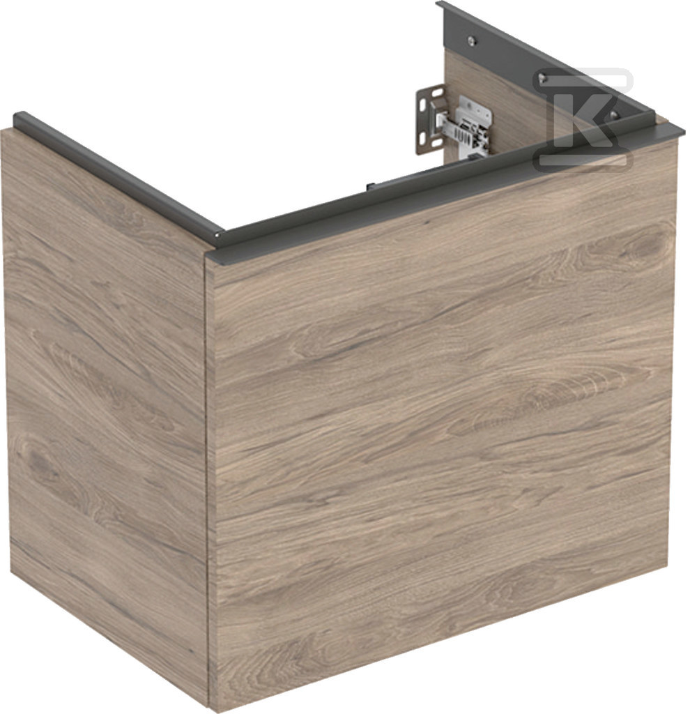 Szafka pod umywalkę Acanto B60 z szufladą i szufladą wewnętrzną krótka orzech włoski hickory 503.008.JR.1 - obrazek 1