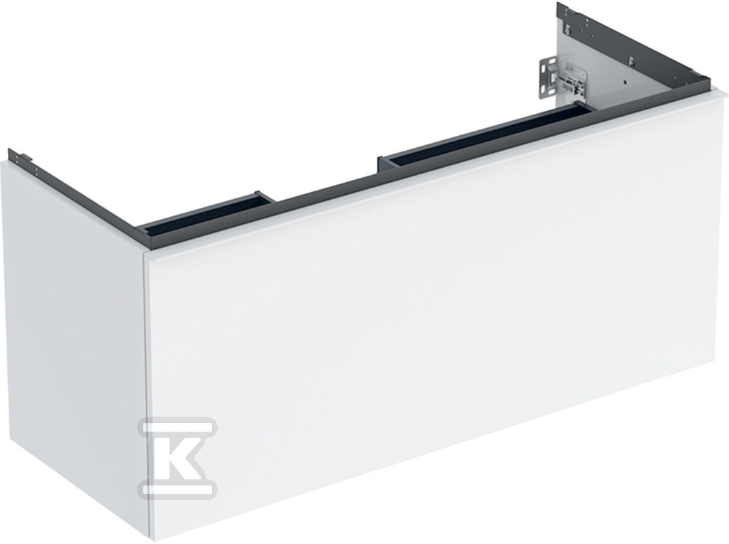 Szafka pod umywalkę Acanto B120 z szufladą i szufladą wewnętrzną biała 503.006.01.1 - obrazek 1