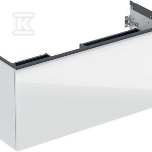 Szafka pod umywalkę Acanto B120 z szufladą i szufladą wewnętrzną szkło biała 503.006.01.2 Szafka pod umywalkę Acanto B120 z szufladą i szufladą wewnętrzną szkło biała 503.006.01.2