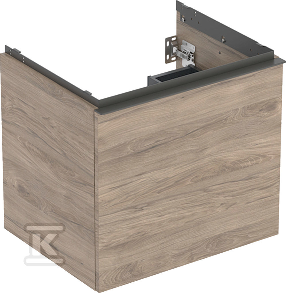 Szafka pod umywalkę Acanto B60 z szufladą i szufladą wewnętrzną orzech włoski hickory 503.003.JR.1 - obrazek 1