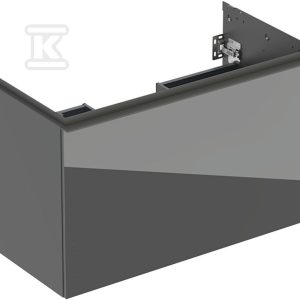 Szafka pod umywalkę Acanto B90 z szufladą i szufladą wewnętrzną szkło lava 503.005.JK.2