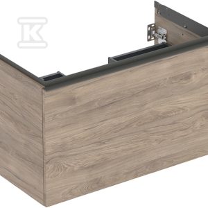Szafka pod umywalkę Acanto B90 z szufladą i szufladą wewnętrzną orzech włoski hickory 503.005.JR.1