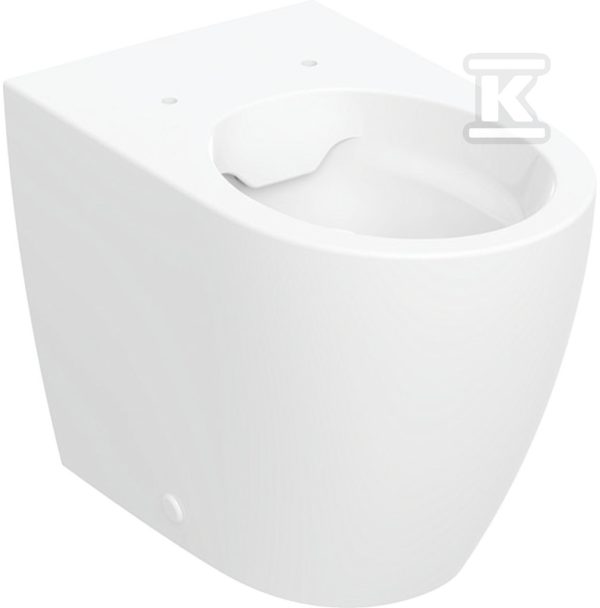 Miska stojąca iCon ukryte mocowania przylegająca do ściany Rimfree 56cm 502.382.00.1