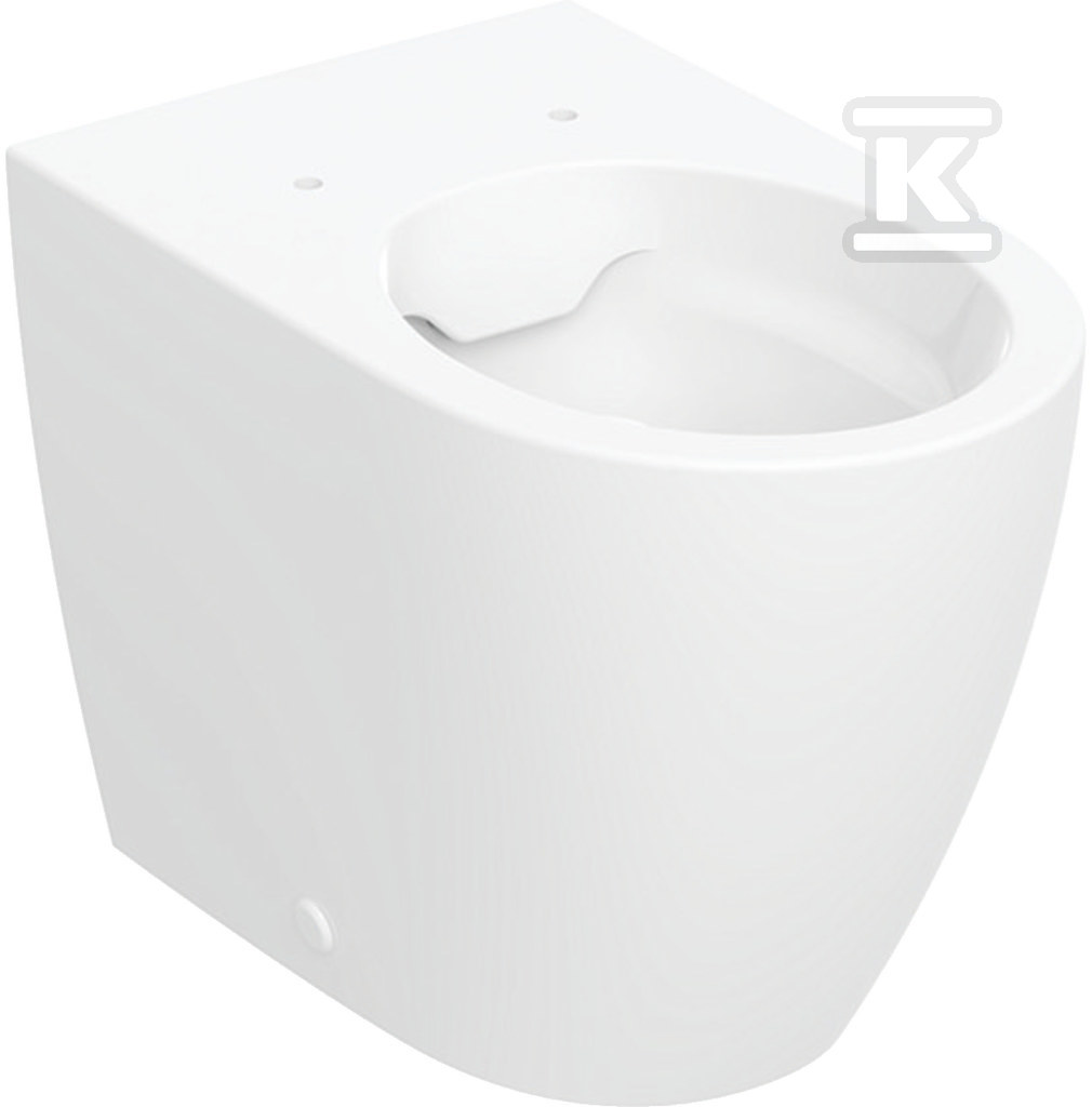 Miska stojąca iCon ukryte mocowania przylegająca do ściany Rimfree 56cm 502.382.00.1 - obrazek 1