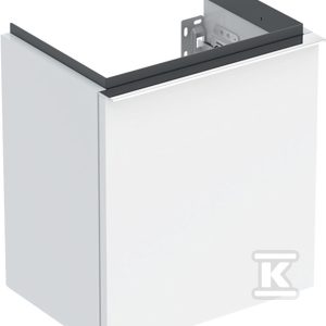 Szafka pod umywalkę kompaktową iCon z jednymi drzwiami 37 cm x 41 5 cm x 27 9 cm biały / lakierowany na wysoki połysk chromowany z połyskiem 502.300.01.2 Szafka pod umywalkę kompaktową iCon z jednymi drzwiami 37 cm x 41 5 cm x 27 9 cm biały / lakierowany na wysoki połysk chromowany z połyskiem 502.300.01.2