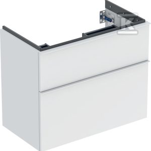 Szafka pod umywalkę iCon z dwoma szufladami krótka 74 cm x 61 5 cm x 41 6 cm biały / lakierowany matowy biały / matowy 502.308.01.3 Szafka pod umywalkę iCon z dwoma szufladami krótka 74 cm x 61 5 cm x 41 6 cm biały / lakierowany matowy biały / matowy 502.308.01.3
