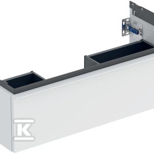 Szafka pod umywalkę iCon z jedną szufladą 88 8 cm x 24 7 cm x 47 6 cm biały / lakierowany matowy biały / matowy 502.312.01.3