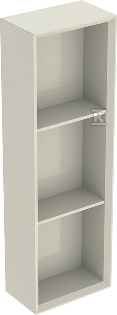 Regał iCon prostokątny: 22.5 cm x 70 cm x 13.2 cm Piaskowo-szary / Lakierowany na wysoki połysk 502.320.JL.1 - obrazek 1