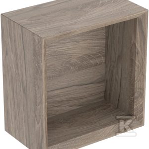Szafka iCon kwadratowa 22 5 cm x 23 3 cm x 13 2 cm Orzech włoski hickory / Melamina struktura drewna 502.321.JR.1