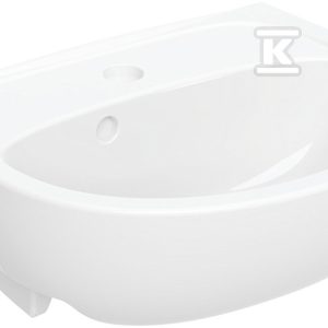 Umywalka Solo 40 cm z otworem, z przelewem 72141000 Umywalka Solo 40 cm z otworem, z przelewem 72141000