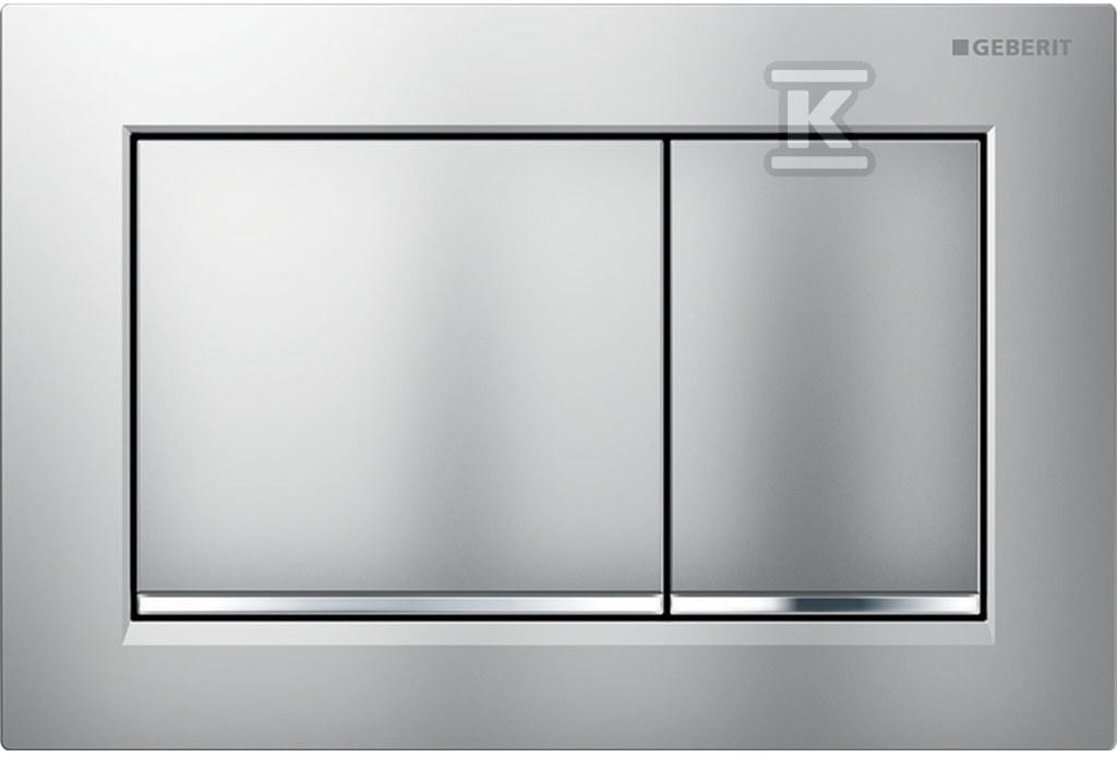 Przycisk uruchamiający Geberit Omega20, przedni/górny, chrom mat, easy-to-clean, prostokątny 115.080.JQ.1 - obrazek 1