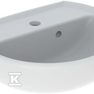 Rekord umywalka kompaktowa, B45cm, H17cm, T37cm, z otworem na baterię, z asymetrycznym przelewem K91145000 Rekord umywalka kompaktowa, B45cm, H17cm, T37cm, z otworem na baterię, z asymetrycznym przelewem K91145000