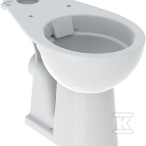 Stojąca miska WC Koło Rekord do spłuczki nasadzanej, lejowa, odpływ poziomy, Rimfree: Biały K93020000