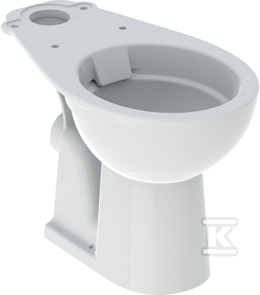 Stojąca miska WC Koło Rekord do spłuczki nasadzanej, lejowa, odpływ poziomy, Rimfree: Biały K93020000 - obrazek 1