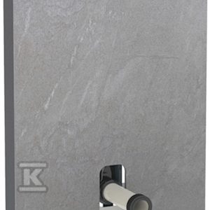 Moduł sanitarny Monolith do WC stojącego, H114, imitacja betonu, boki czarne 131.033.00.5
