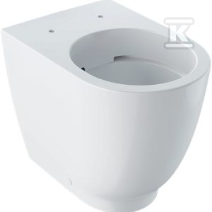 Stojąca miska WC Acanto, lejowa, podwyższona, przylegająca do ściany, zamknięta forma, Rimfree 500.602.01.2
