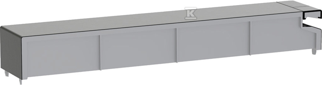 Pokrywa spłuczki do modułu sanitarnego Geberit Monolith do WC: Czarny chrom / Aluminium szczotkowane 244.937.00.1 - obrazek 1