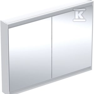 ONE Szafka z lustrem, Comfort Light, B120cm, H90cm, T15cm, montaż natynkowy, z dwojgiem drzwi, biały 505.815.00.2 ONE Szafka z lustrem, Comfort Light, B120cm, H90cm, T15cm, montaż natynkowy, z dwojgiem drzwi, biały 505.815.00.2