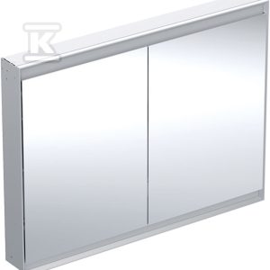 ONE Szafka z lustrem, Comfort Light, B120cm, H90cm, T15cm, montaż podtynkowy, z dwojgiem drzwi, szary 505.805.00.1 ONE Szafka z lustrem, Comfort Light, B120cm, H90cm, T15cm, montaż podtynkowy, z dwojgiem drzwi, szary 505.805.00.1