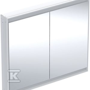 ONE Szafka z lustrem, Comfort Light, B105cm, H90cm, T15cm, montaż podtynkowy, z dwojgiem drzwi, biały 505.804.00.2 ONE Szafka z lustrem, Comfort Light, B105cm, H90cm, T15cm, montaż podtynkowy, z dwojgiem drzwi, biały 505.804.00.2