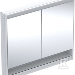 ONE Szafka z lustrem, Comfort Light, B105cm, H90cm, T15cm, z wnęką, montaż podtynkowy, z dwojgiem drzwi, biały 505.824.00.2 ONE Szafka z lustrem, Comfort Light, B105cm, H90cm, T15cm, z wnęką, montaż podtynkowy, z dwojgiem drzwi, biały 505.824.00.2
