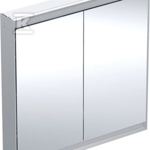 ONE Szafka z lustrem, Comfort Light, B90cm, H90cm, T15cm, montaż podtynkowy, z dwojgiem drzwi, szary 505.803.00.1 ONE Szafka z lustrem, Comfort Light, B90cm, H90cm, T15cm, montaż podtynkowy, z dwojgiem drzwi, szary 505.803.00.1