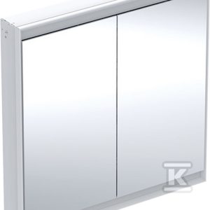 ONE Szafka z lustrem, Comfort Light, B90cm, H90cm, T15cm, montaż podtynkowy, z dwojgiem drzwi, biały 505.803.00.2 ONE Szafka z lustrem, Comfort Light, B90cm, H90cm, T15cm, montaż podtynkowy, z dwojgiem drzwi, biały 505.803.00.2
