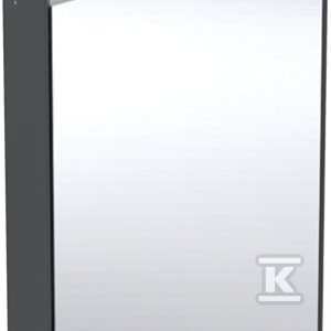 ONE Szafka z lustrem, Comfort Light, B60cm, H88cm, T15cm, montaż podtynkowy, z jednymi drzwiami, zawias po prawej stronie, czarny 505.801.00.7 ONE Szafka z lustrem, Comfort Light, B60cm, H88cm, T15cm, montaż podtynkowy, z jednymi drzwiami, zawias po prawej stronie, czarny 505.801.00.7