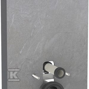 Moduł sanitarny Monolith Plus do WC wiszącego, H101, imitacja betonu, boki czarne 131.222.00.7
