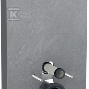 Moduł sanitarny Monolith Plus do WC wiszącego, H101, imitacja betonu, boki czarne 131.221.00.7