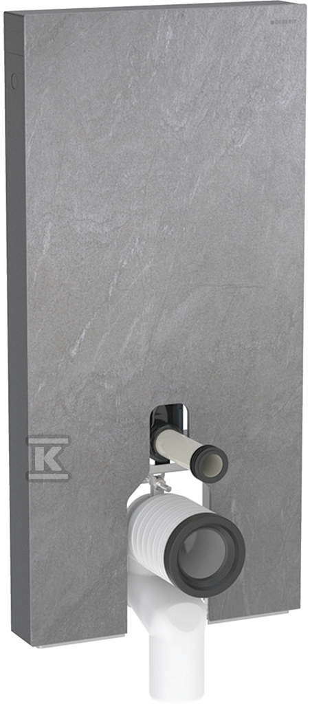 Moduł sanitarny Monolith Plus do WC stojącego, H101, imitacja betonu, boki czarne 131.203.00.7