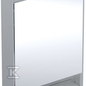 ONE Szafka z lustrem, Comfort Light, B60cm, H88cm, T15cm, z wnęką, montaż natynkowy, z jednymi drzwiami, zawias po prawej stronie, szary 505.831.00.1 ONE Szafka z lustrem, Comfort Light, B60cm, H88cm, T15cm, z wnęką, montaż natynkowy, z jednymi drzwiami, zawias po prawej stronie, szary 505.831.00.1