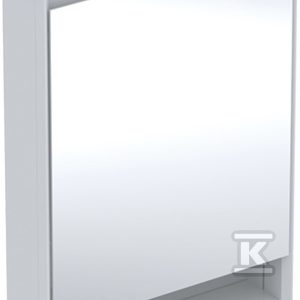 ONE Szafka z lustrem, Comfort Light, B60cm, H88cm, T15cm, z wnęką, montaż natynkowy, z jednymi drzwiami, zawias po lewej stronie, biały 505.830.00.2 ONE Szafka z lustrem, Comfort Light, B60cm, H88cm, T15cm, z wnęką, montaż natynkowy, z jednymi drzwiami, zawias po lewej stronie, biały 505.830.00.2