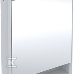 ONE Szafka z lustrem, Comfort Light, B60cm, H88cm, T15cm, z wnęką, montaż podtynkowy, z jednymi drzwiami, zawias po lewej stronie, biały 505.820.00.2 ONE Szafka z lustrem, Comfort Light, B60cm, H88cm, T15cm, z wnęką, montaż podtynkowy, z jednymi drzwiami, zawias po lewej stronie, biały 505.820.00.2