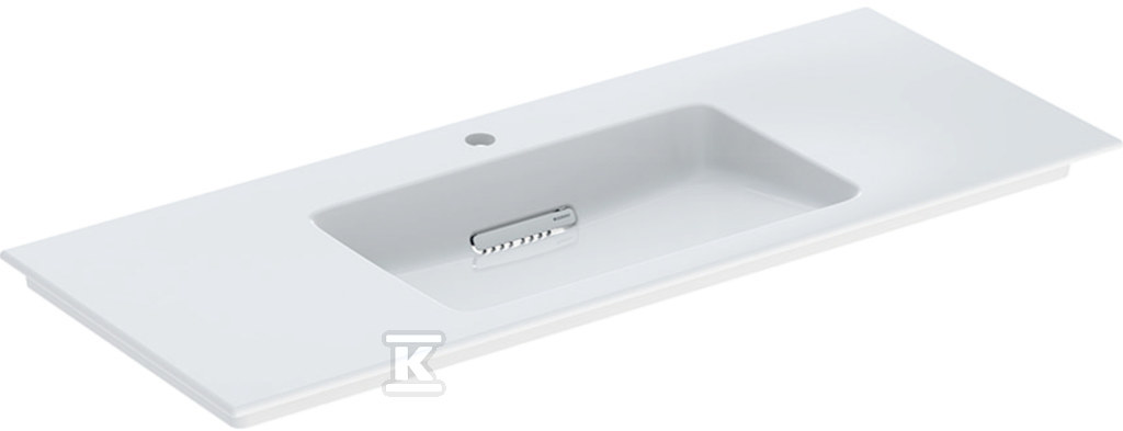 ONE Umywalka meblowa, odpływ poziomy, B120cm, T48cm, z otworem na baterię, bez przelewu, KeraTect 505.017.00.1 - obrazek 1