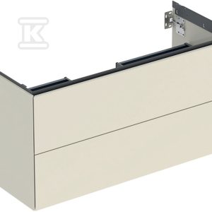 ONE Szafka pod umywalkę, B103.6cm, H50.4cm, T47cm, z dwoma szufladami, sand grey 505.264.00.4