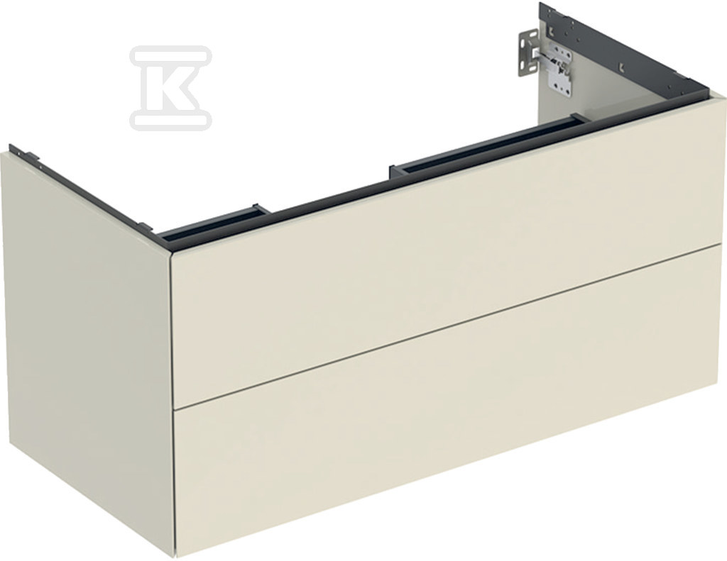ONE Szafka pod umywalkę, B103.6cm, H50.4cm, T47cm, z dwoma szufladami, sand grey 505.264.00.4 - obrazek 1