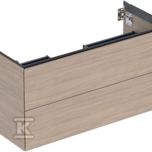 ONE Szafka pod umywalkę, B103.6cm, H50.4cm, T47cm, z dwoma szufladami, dąb 505.264.00.5