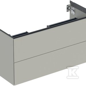 ONE Szafka pod umywalkę, B103.6cm, H50.4cm, T47cm, z dwoma szufladami, greige 505.264.00.7