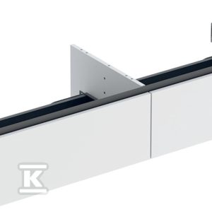 ONE Szafka pod umywalkę, B133.2m, H26.6cm, T47cm, z dwoma szufladami, biały, matowy 505.076.00.2 ONE Szafka pod umywalkę, B133.2m, H26.6cm, T47cm, z dwoma szufladami, biały, matowy 505.076.00.2