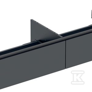 ONE Szafka pod umywalkę, B133.2m, H26.6cm, T47cm, z dwoma szufladami, czarny, mat 505.076.00.8 ONE Szafka pod umywalkę, B133.2m, H26.6cm, T47cm, z dwoma szufladami, czarny, mat 505.076.00.8