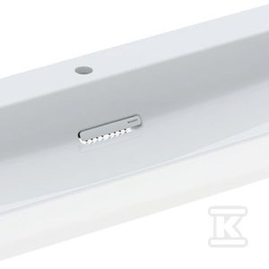 ONE Umywalka, odpływ poziomy, B105cm, T48cm, z otworem na baterię, bez przelewu, KeraTect 505.046.00.1 ONE Umywalka, odpływ poziomy, B105cm, T48cm, z otworem na baterię, bez przelewu, KeraTect 505.046.00.1