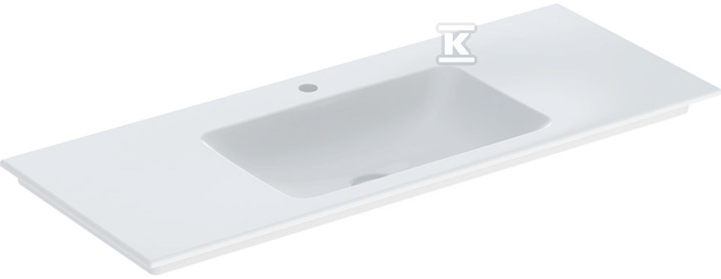 ONE Umywalka meblowa, odpływ pionowy, B120cm, T48cm, z otworem na baterię, bez przelewu, KeraTect 505.010.01.5 - obrazek 1